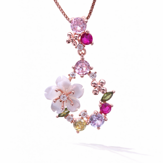 Petal Arc 925 Sterling Silver Necklace