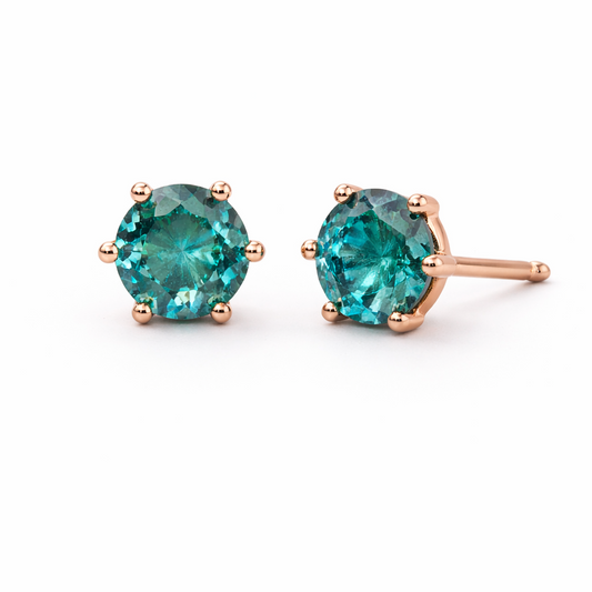 Verdant Glow 925 Sterling Silver Earrings