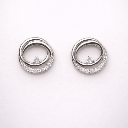Orbit Silver 925 Sterling Silver Earrings