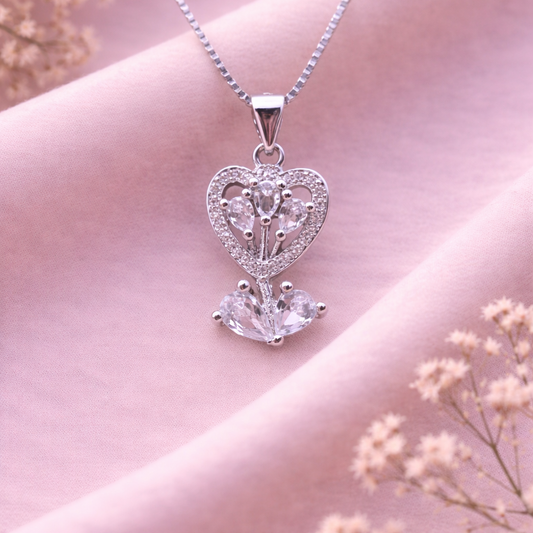 Amora Heart 925 Sterling Silver Necklace