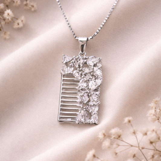 Dual Texture 925 Sterling Silver Necklace