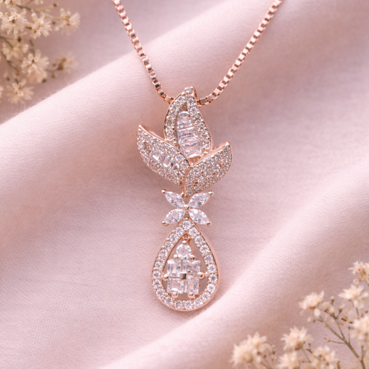 Cascade Charm 925 Sterling Silver Necklace