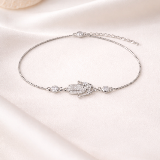 Divine Guard 925 Sterling Silver Bracelet(Adjustable)