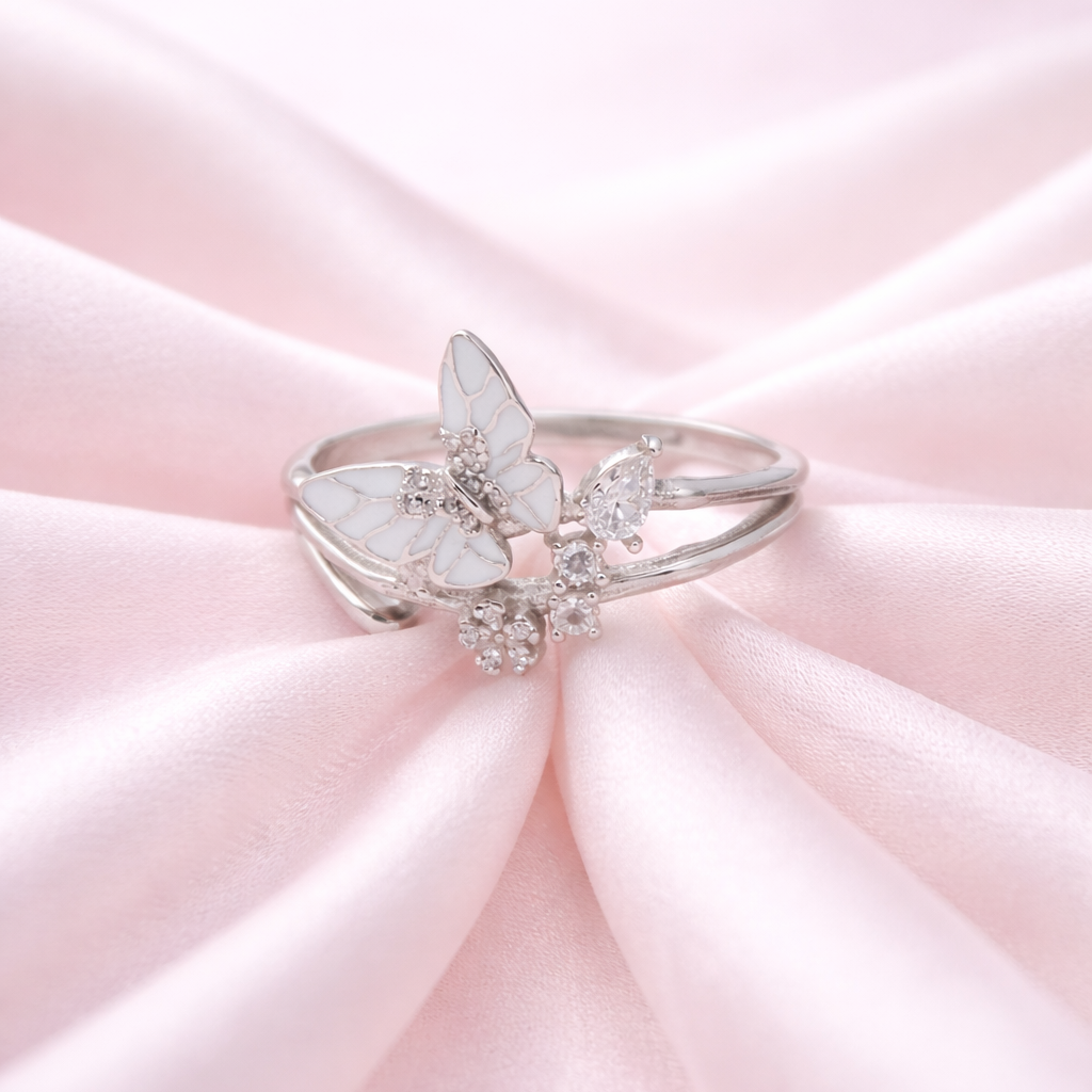 Ivory Flutter 925 Sterling Silver Ring