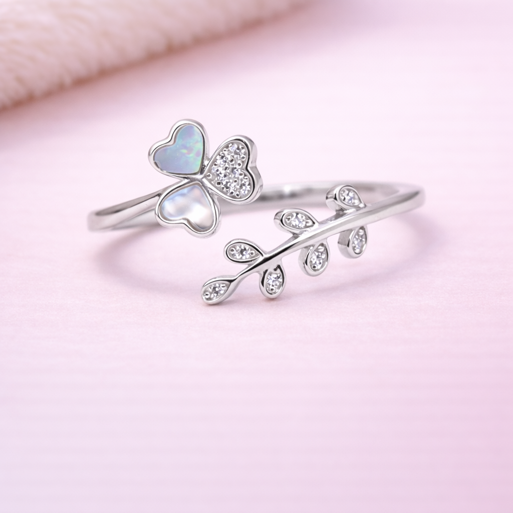 Blooming You 925 Sterling Silver Ring(Adjustable)