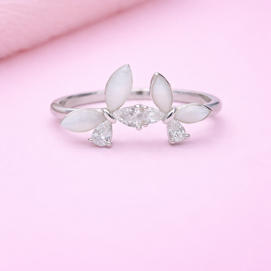 Petal Whisper 925 Sterling Silver Ring