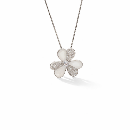 Ivory Spark 925 Sterling Silver Necklace