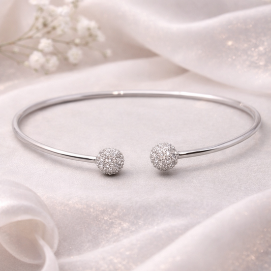 Dual Spark 925 Sterling Silver Bracelet