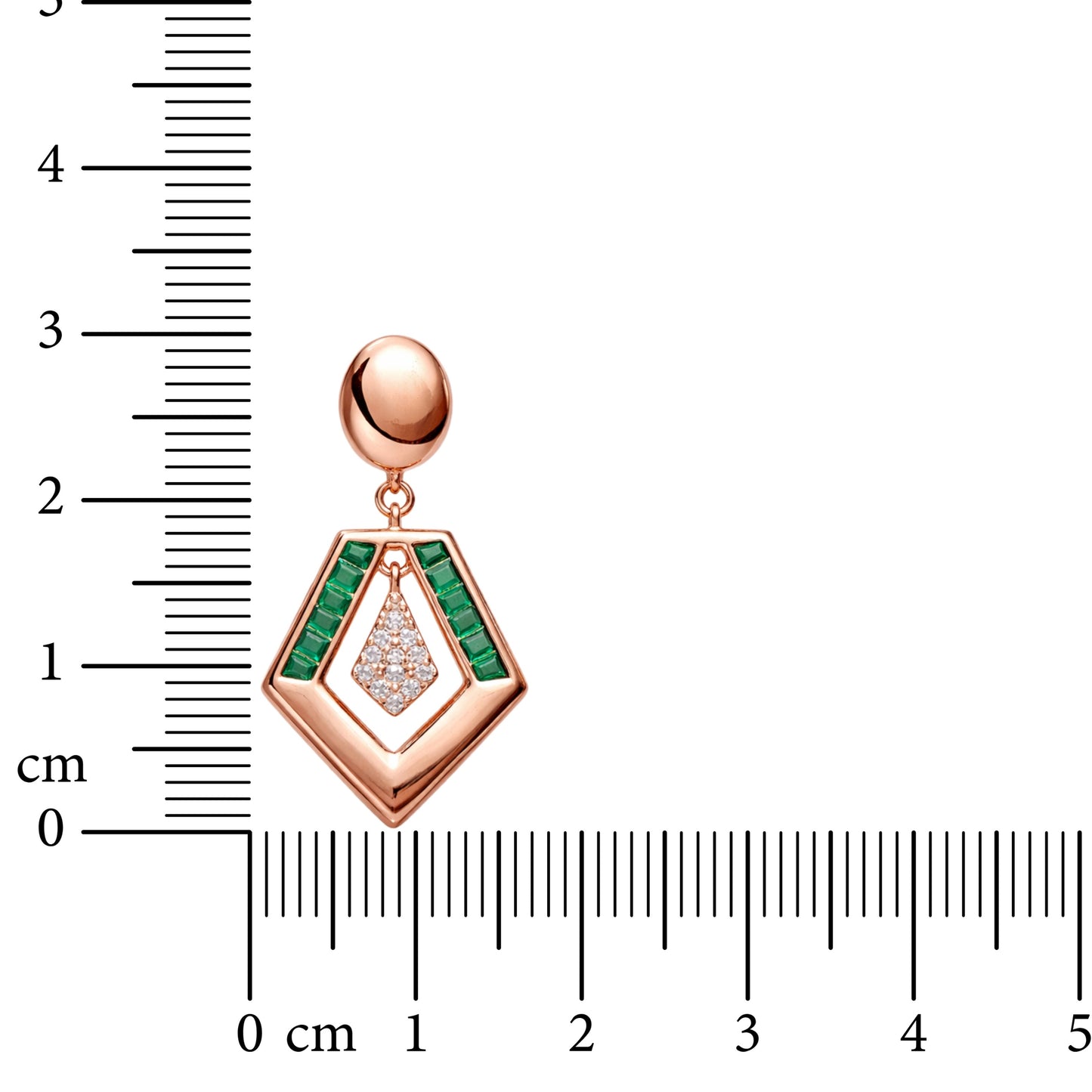 Axis Drop 925 Sterling Silver Earrings