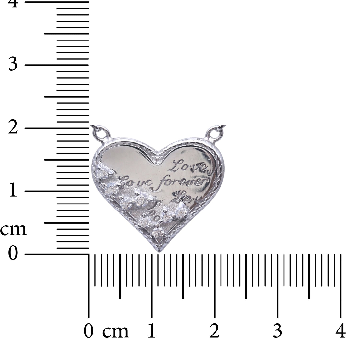 Forever Love Heart 925 Sterling Silver Necklace