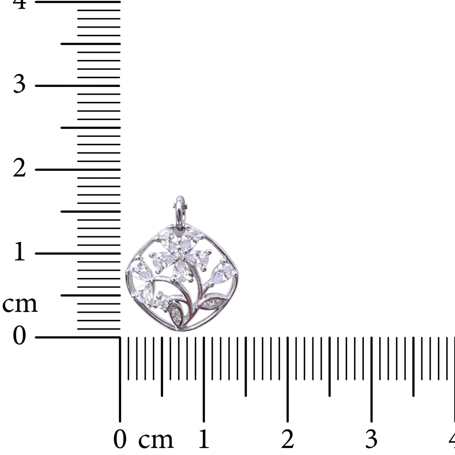Enchanted Floral 925 Sterling Silver Necklace