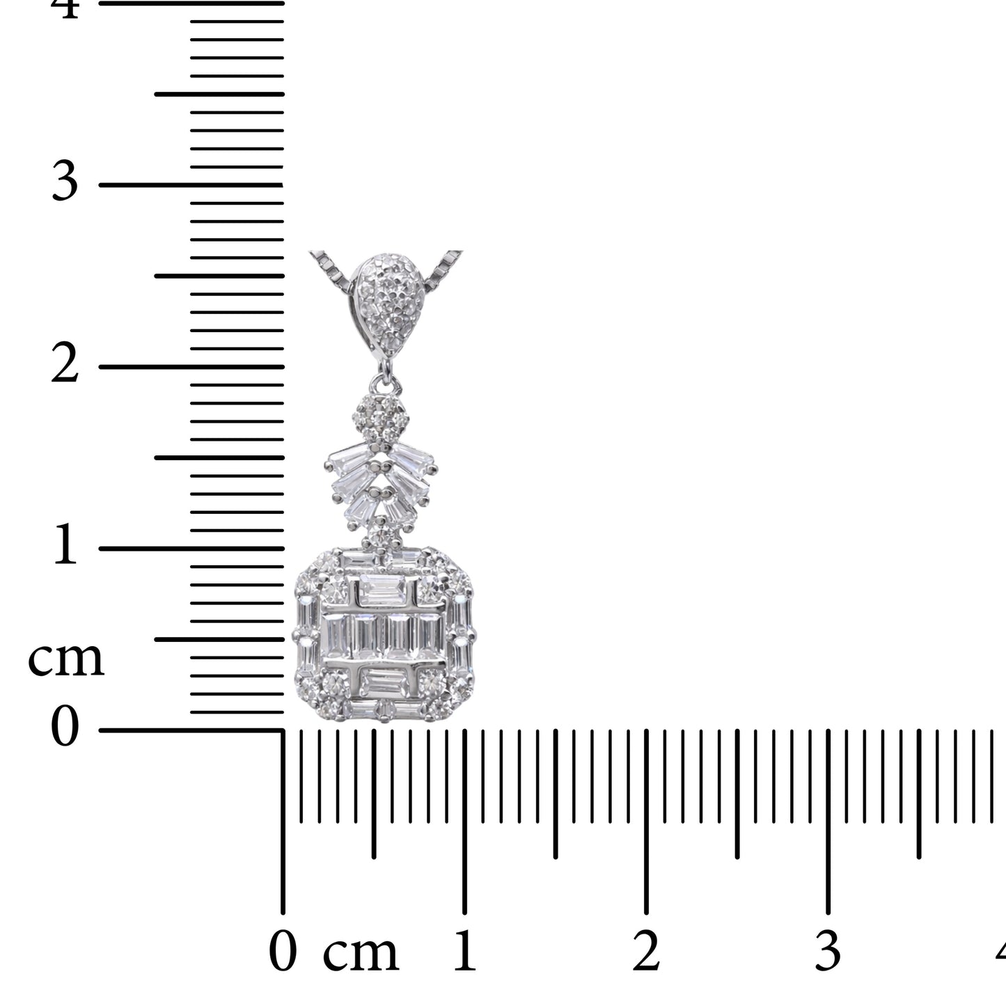 Regal Drop 925 Sterling Silver Necklace