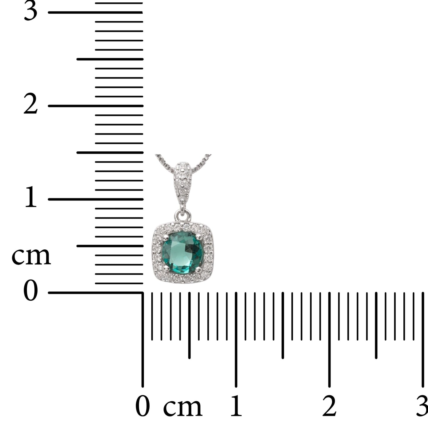 Teal Radiance 925 Sterling Silver Necklace