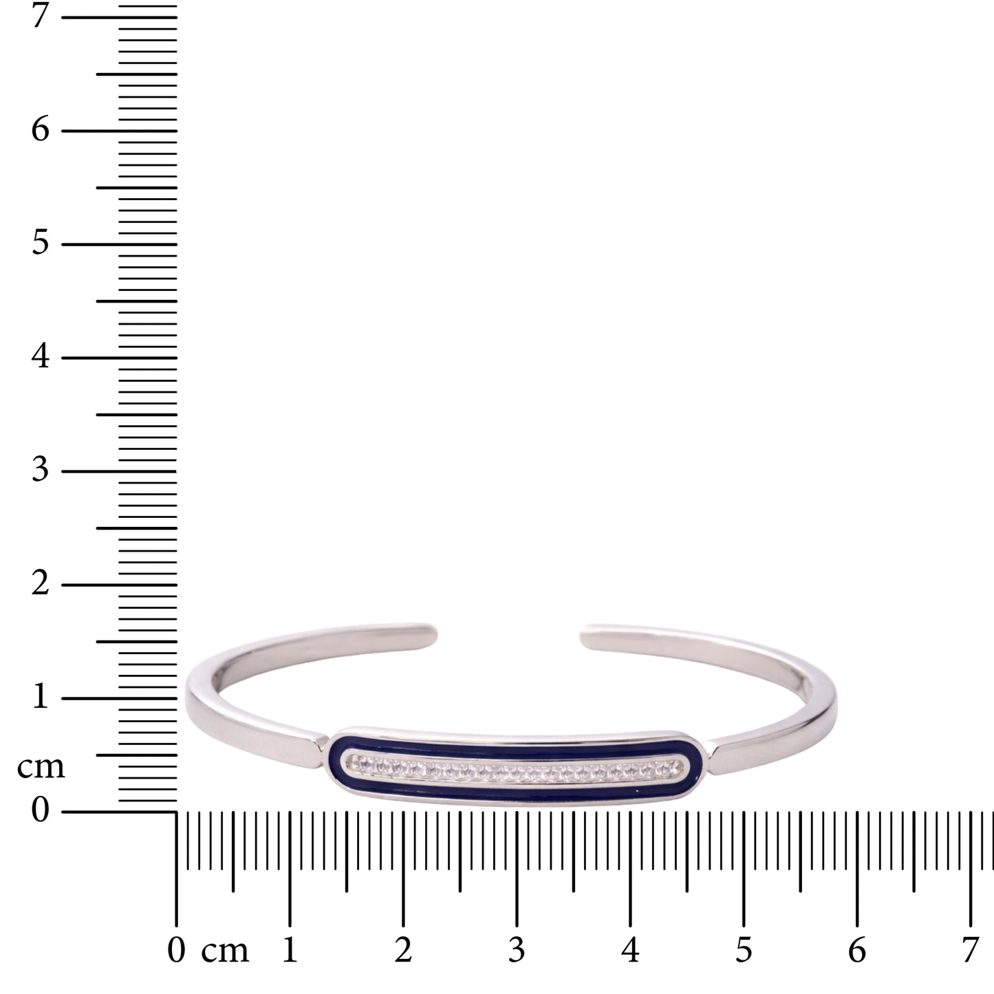 Azure Line Cuff 925 Sterling Silver Bracelet
