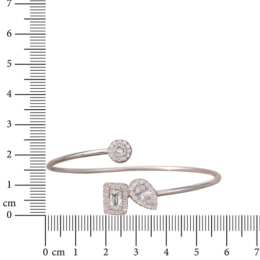 Duo Halo 925 Sterling Silver Bracelet