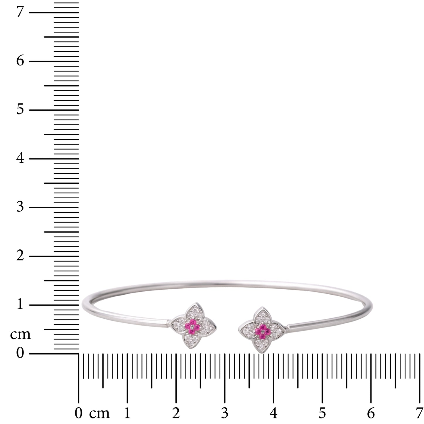 Pink Glint 925 Sterling Silver Bracelet