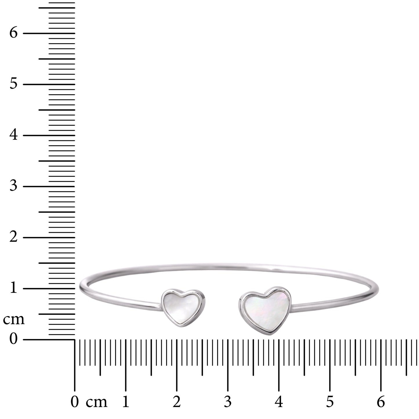 Pearl Hearts 925 Sterling Silver Bracelet