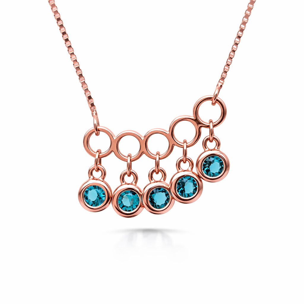 Celeste Drop 925 Sterling Silver Necklace