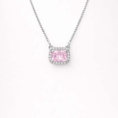 Blush Radiance 925 Sterling Silver  necklace