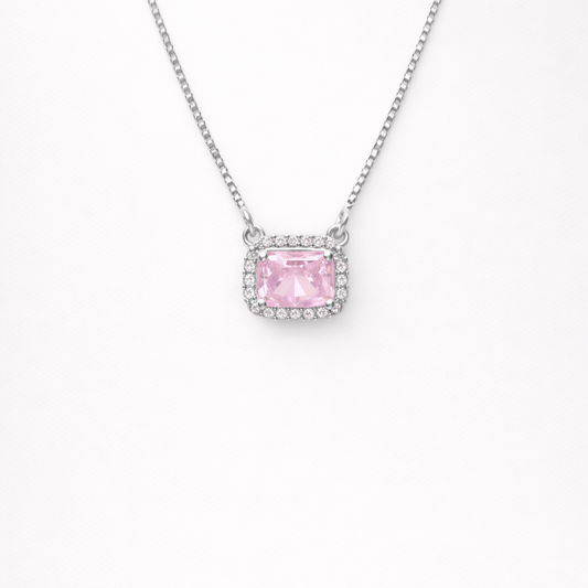 Blush Radiance 925 Sterling Silver  necklace