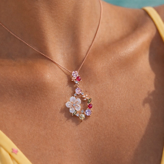 Petal Arc 925 Sterling Silver Necklace