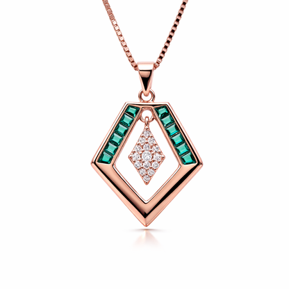 Lustre Frame 925 Sterling Silver Necklace