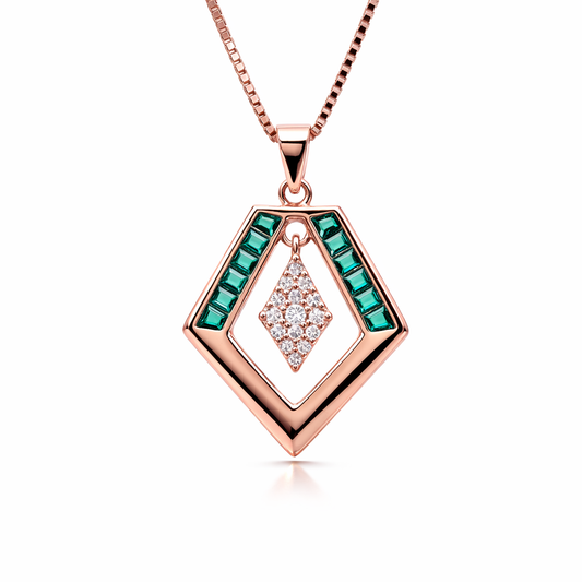Lustre Frame 925 Sterling Silver Necklace