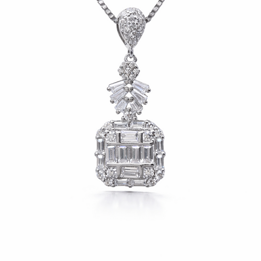 Regal Drop 925 Sterling Silver Necklace