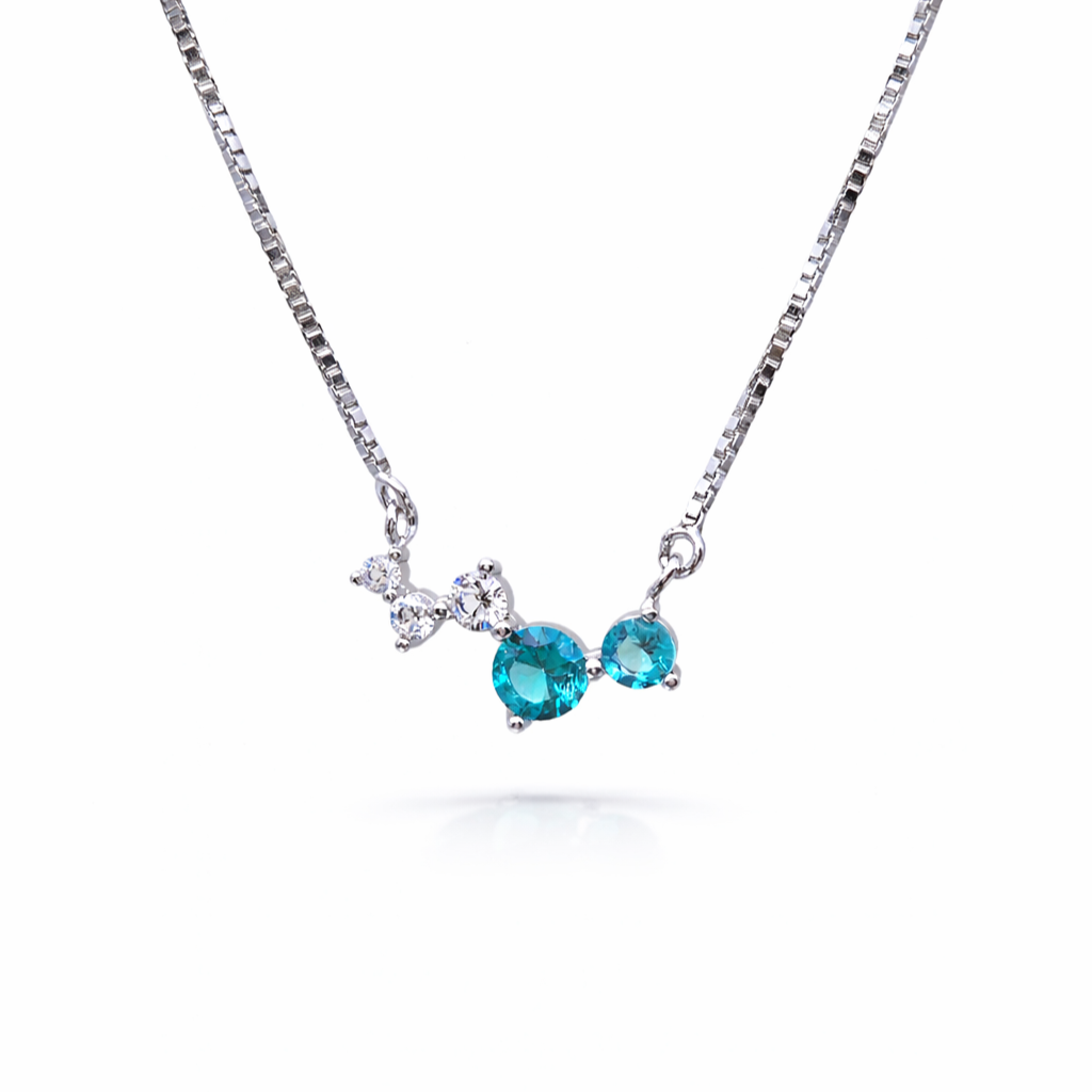 Trio Spark 925 Sterling Silver Necklace