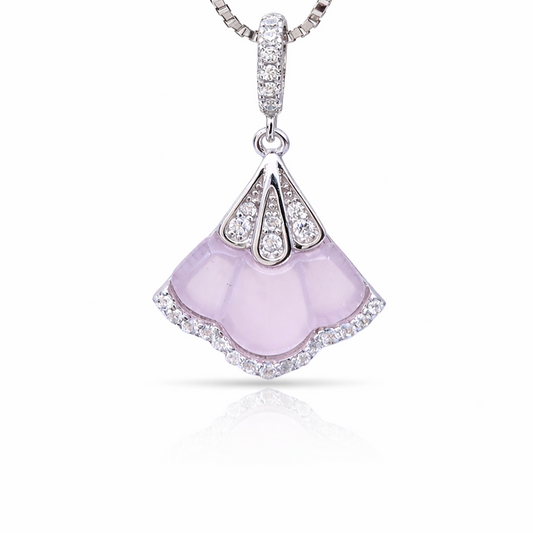 Blush Veil 925 Sterling Silver Necklace