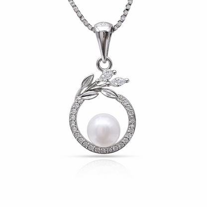 Pearl Wreath 925 Sterling Silver Necklace