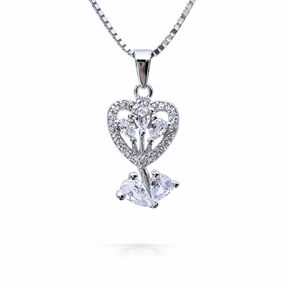 Amora Heart 925 Sterling Silver Necklace
