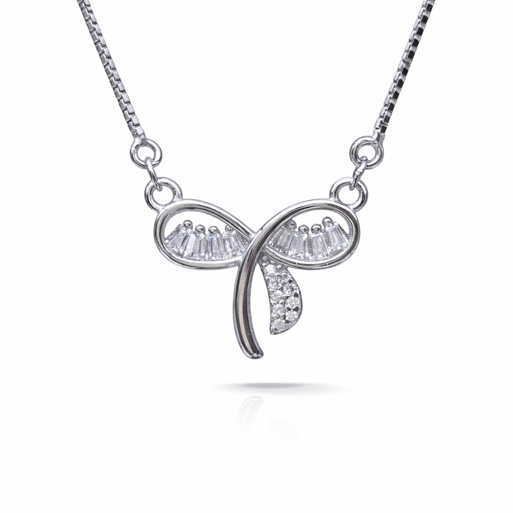 Eterna Twist 925 Sterling Silver Necklace