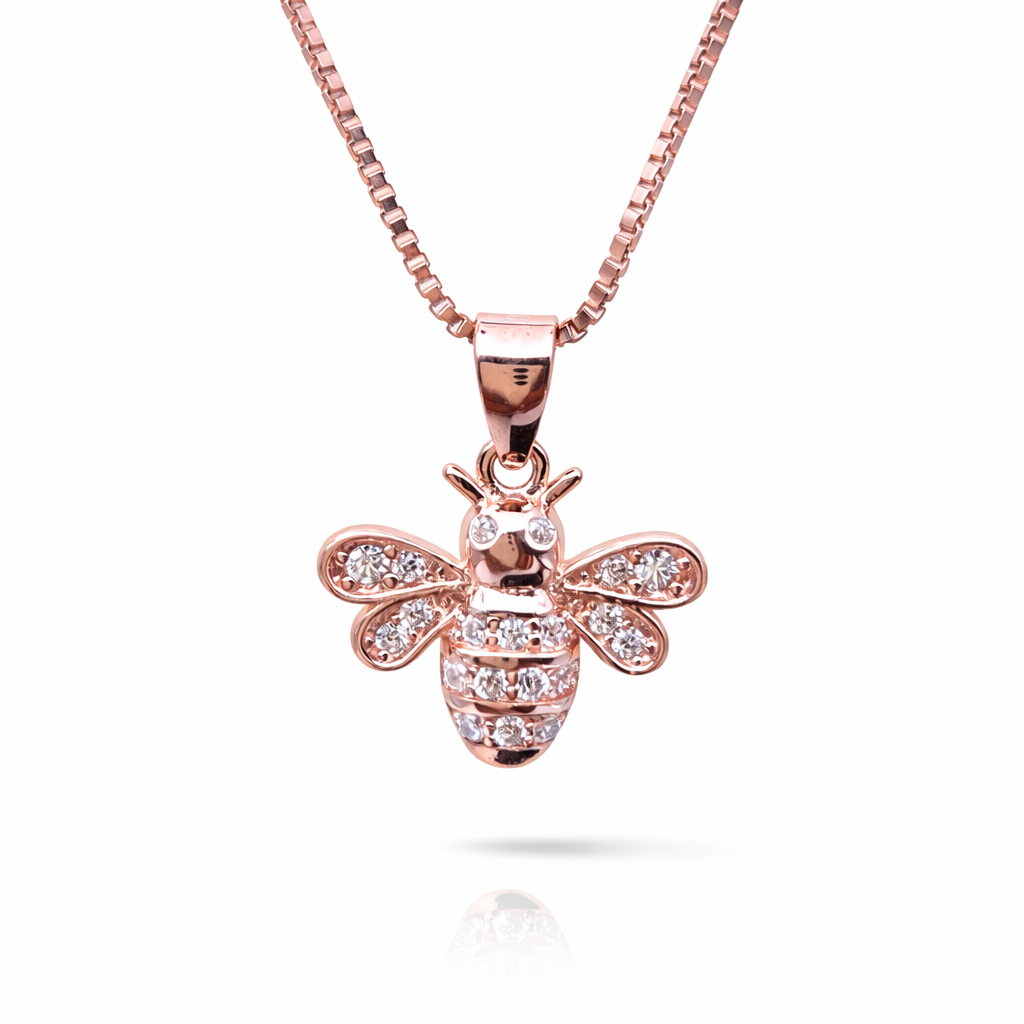 Honeyglow Bee 925 Sterling Silver Necklace