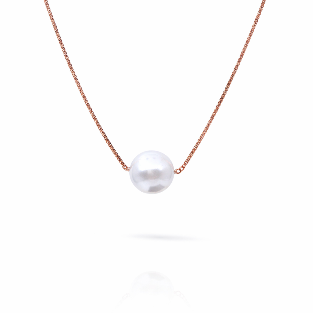 Rosé Pearl Essence 925 Sterling Silver Necklace