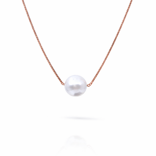 Rosé Pearl Essence 925 Sterling Silver Necklace