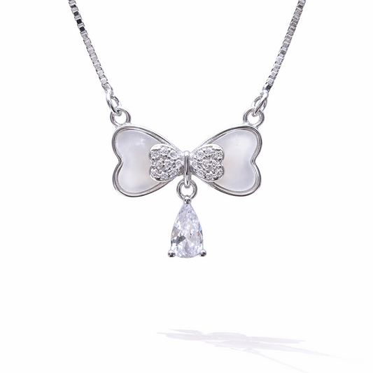 Moonlight Bow 925 Sterling Silver Necklace