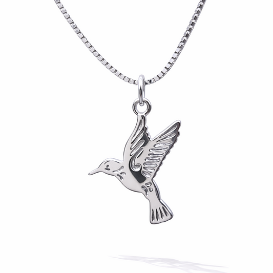 Hummingbird 925 Sterling Silver Necklace