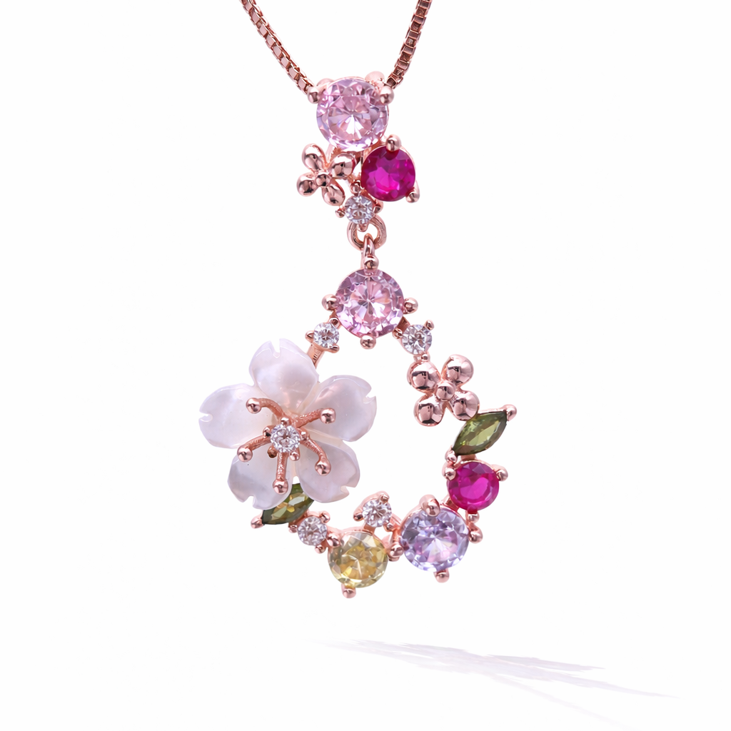 Petal Arc 925 Sterling Silver Necklace