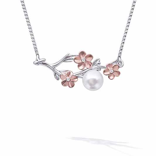 Sakura Pearl Vine Necklace