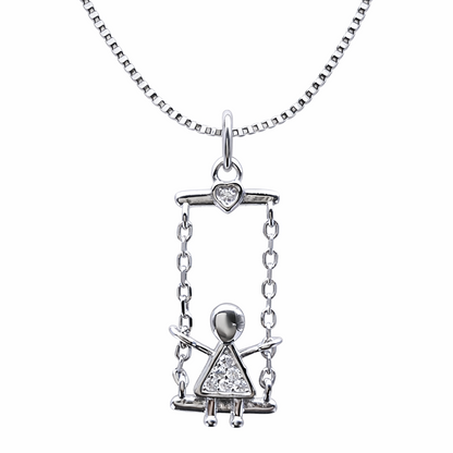 Playtime Charm 925 Sterling Silver Necklace