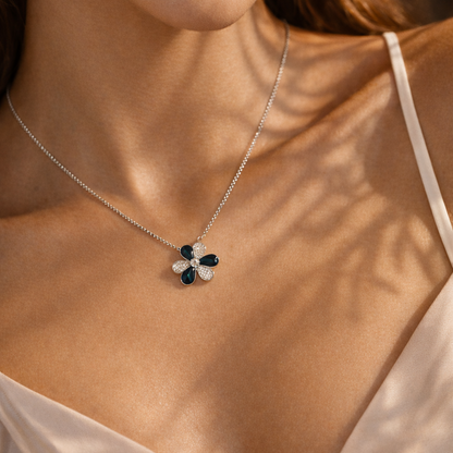 Ivory Spark 925 Sterling Silver Necklace