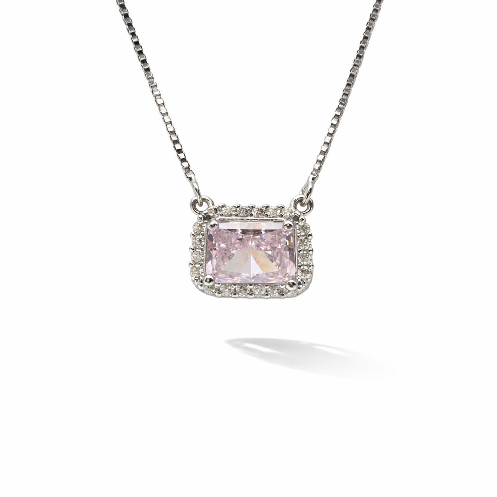 Blush Radiance 925 Sterling Silver  necklace