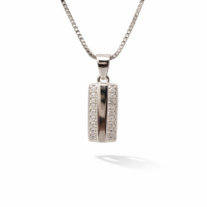 Silver Column 925 Sterling Silver Necklace