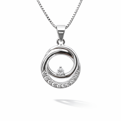 Lunar Loop 925 Sterling Silver Necklace