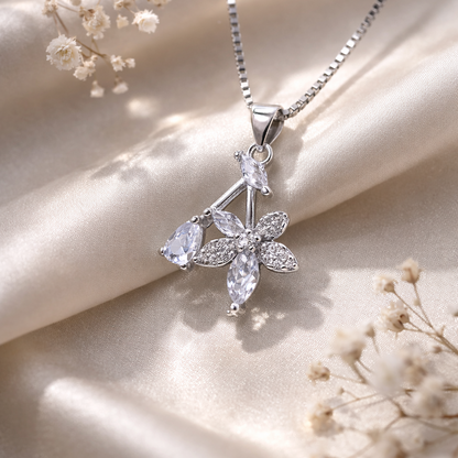 Flora Spark 925 Sterling Silver Necklace