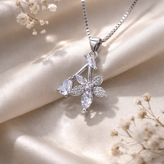 Flora Spark 925 Sterling Silver Necklace