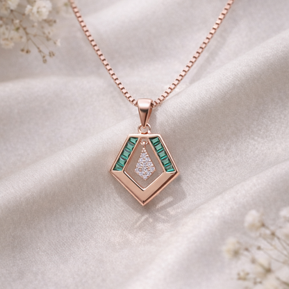 Lustre Frame 925 Sterling Silver Necklace