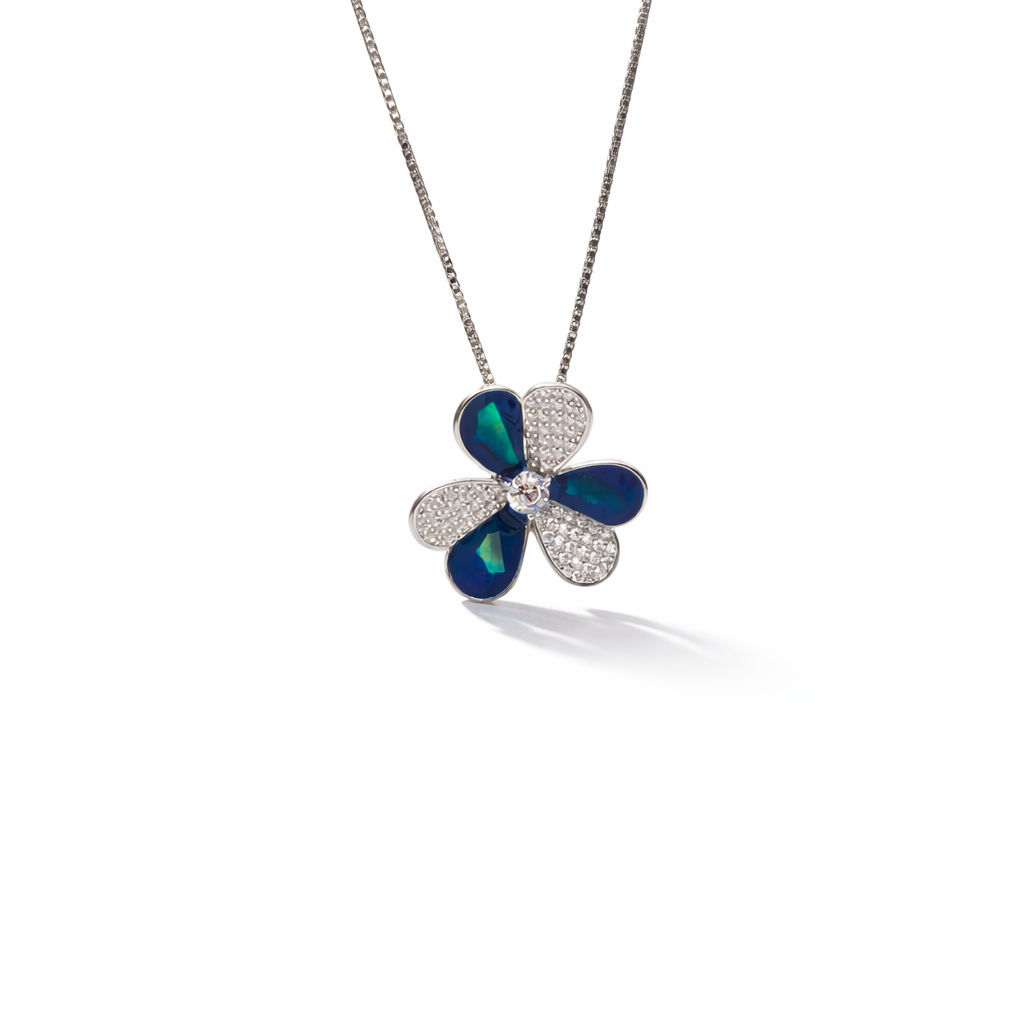 Ivory Spark 925 Sterling Silver Necklace