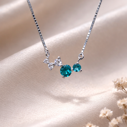 Trio Spark 925 Sterling Silver Necklace